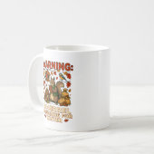 Warnendes Eichhörnchen, das sich auf den Winter vo Kaffeetasse (Vorderseite Links)