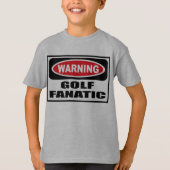 Warnendes GOLF der T - Shirt FANATISCHES Kindes (Vorderseite)