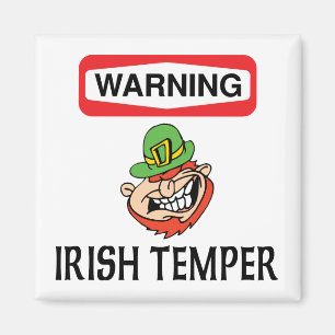 Warnendes Iren-Temperament Magnet