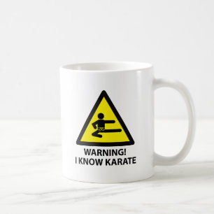 Warnendes Karate Kaffeetasse