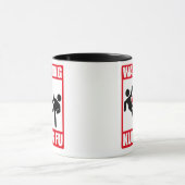 warnendes kung fu tasse (Zentrum)
