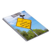 Warnendes Tiefflug-Eulen-Zeichen Notizblock (Rechte Seite)