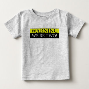 Warnendes weÃƒâ€¢re zwei Baby T-shirt