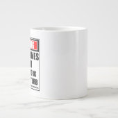 Warner-Board-Games-Player schwer am Arbeitsplatz Jumbo-Tasse (Vorderseite)
