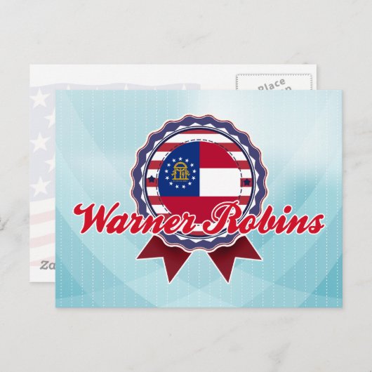Warner Robins, GA Postkarte (Vorne/Hinten)