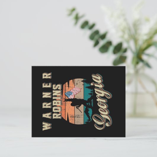 Warner Robins Georgia Postkarte (Stehend Vorderseite)