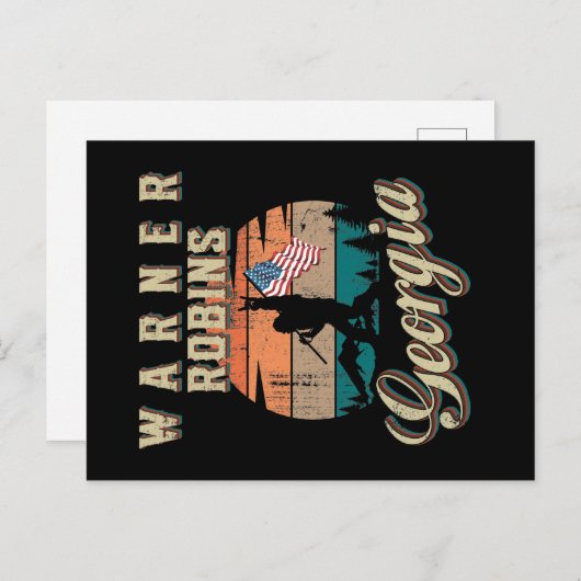 Warner Robins Georgia Postkarte (Vorne/Hinten)