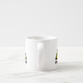 Warngelbes Warnzeichen für giftige Stoffe Espressotasse (Rückseite)