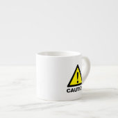 Warngelbes Warnzeichen für giftige Stoffe Espressotasse (Vorderseite Rechts)