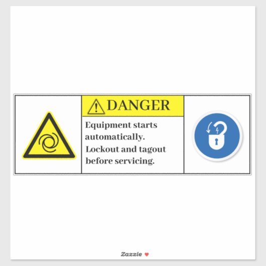 Warngerät startet das Etikett (Blatt)