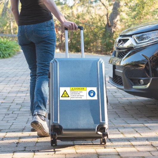 Warngerät startet das Etikett (Koffer Insitu)