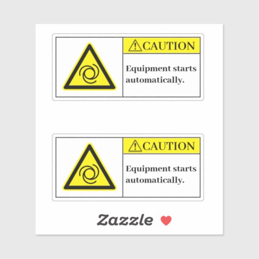 Warngerät startet das Etikett (Blatt)