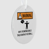 Warngespräch Fantasy Football Ornament (Vorderseite)