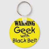 Warngürtel mit Schwarzgürtel-Schlüsselanhänger Schlüsselanhänger (Vorderseite)