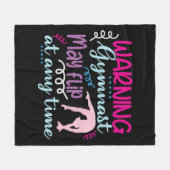 Warngymnastik kann jederzeit Gedreht werden Fleecedecke (Vorderseite (Horizontal))