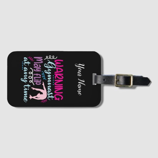 Warngymnastik kann jederzeit Gedreht werden Gepäckanhänger (Vorderseite (Horizontal))