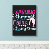 Warngymnastik kann jederzeit Gedreht werden Leinwanddruck (Insitu (Holzboden))