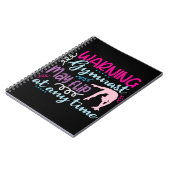 Warngymnastik kann jederzeit Gedreht werden Notizblock (Linke Seite)