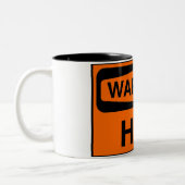 Warnheiß Zweifarbige Tasse (Links)