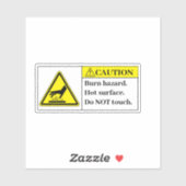 Warnhinweis Aufkleber (Blatt)