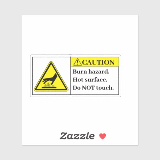 Warnhinweis Aufkleber (Blatt)