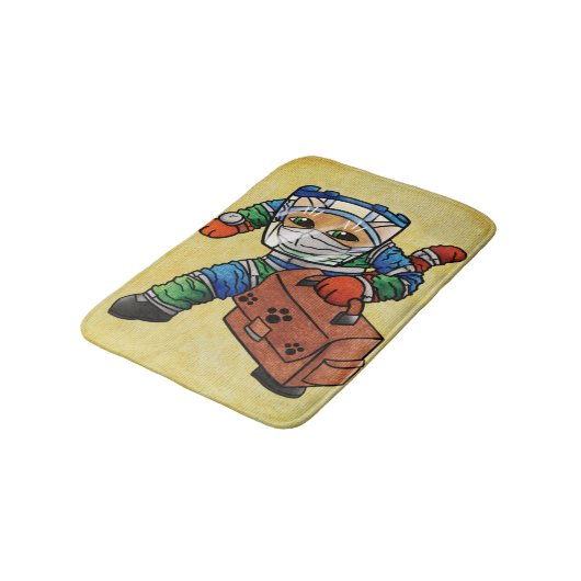 Warnhinweis Badematte (Schrägansicht)