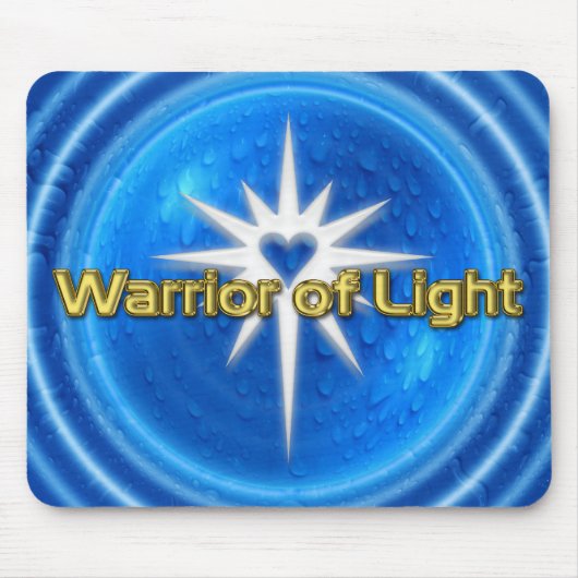 WARNHINWEIS - blaues Wasser Mousepad (Vorne)