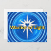 WARNHINWEIS - blaues Wasser Postkarte (Vorne/Hinten)