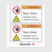 Warnhinweis Bleibe Etikett löschen (Blatt)