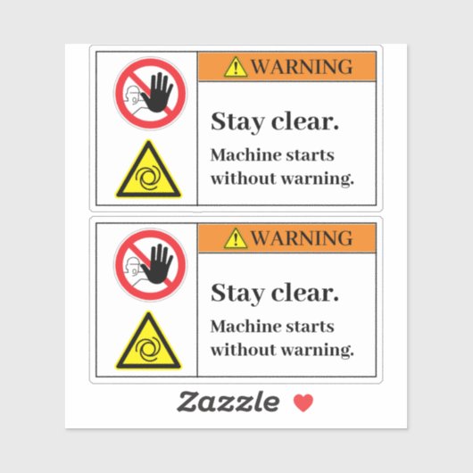 Warnhinweis Bleibe Etikett löschen (Blatt)