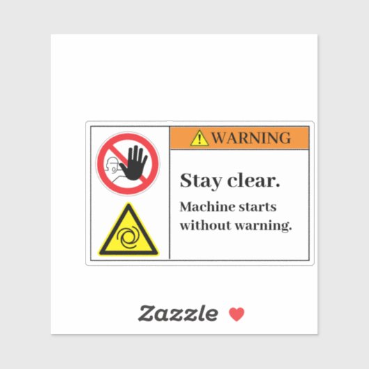 Warnhinweis Bleibe Etikett löschen (Blatt)