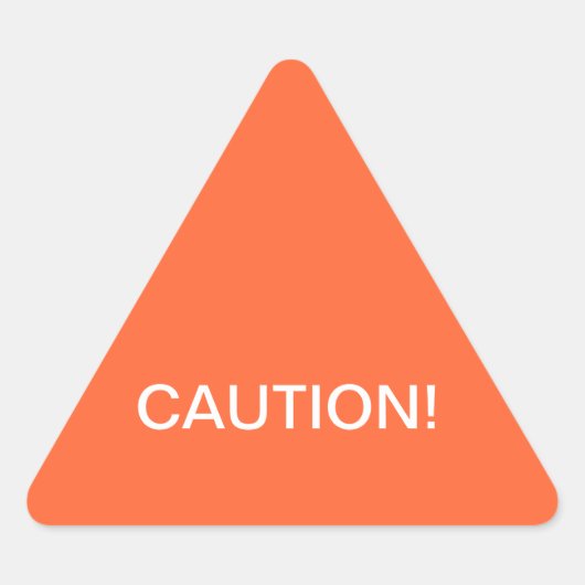 Warnhinweis Dreieckiger Aufkleber (Vorderseite)