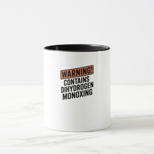 WARNHINWEIS: Enthält Dihydrogenmonoxid Tasse (Zentrum)