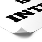 Warnhinweis für begrenztes Toleranzplakat Poster (Ecke)