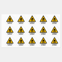 Warnhinweis für brennbares Material, Symbol für Br