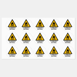 Warnhinweis für brennbares Material, Symbol für Br Etiketten