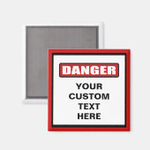 Warnhinweis für das benutzerdefinierte Magnet (Vorderseite/Rückseite)