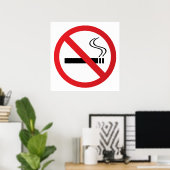 Warnhinweis für das Rauchen Poster (Heimbüro)