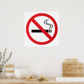 Warnhinweis für das Rauchen Poster (Küche)