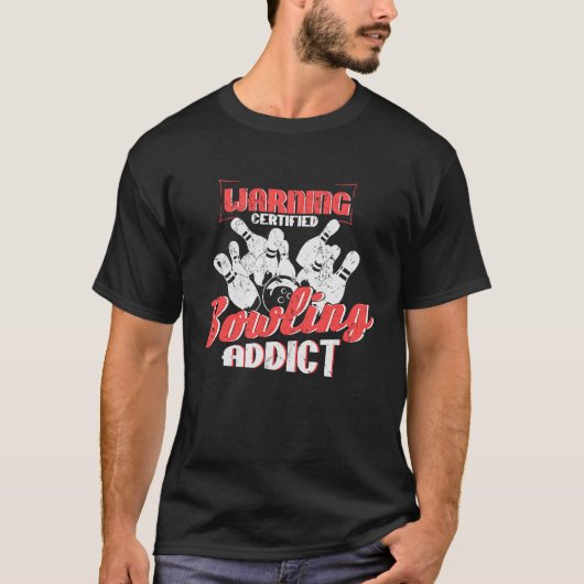 Warnhinweis für den Bowling T-Shirt (Vorderseite)