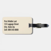 Warnhinweis für die Katze auf Dienstvorlage Gepäckanhänger (Rückseite horizontal)