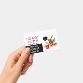 Warnhinweis für Erdnussallergie Ausweis (Handheld)