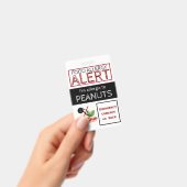 Warnhinweis für Erdnussallergie Ausweis (Handheld)