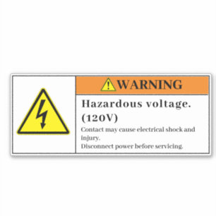 Warnhinweis für gefährliche Spannung VLO9 Aufkleber