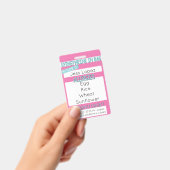 Warnhinweis für Kinder bei Lebensmittelallergie -  Ausweis (Handheld)