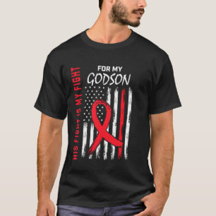 Warnhinweis für Rote Herzkrankheiten Godson Suppor T-Shirt