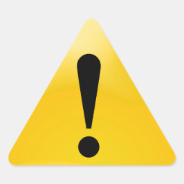 Warnhinweis Gelb Dreieckiger Aufkleber