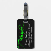 Warnhinweis Gepäckanhänger abgehängt (Rückseite vertikal)