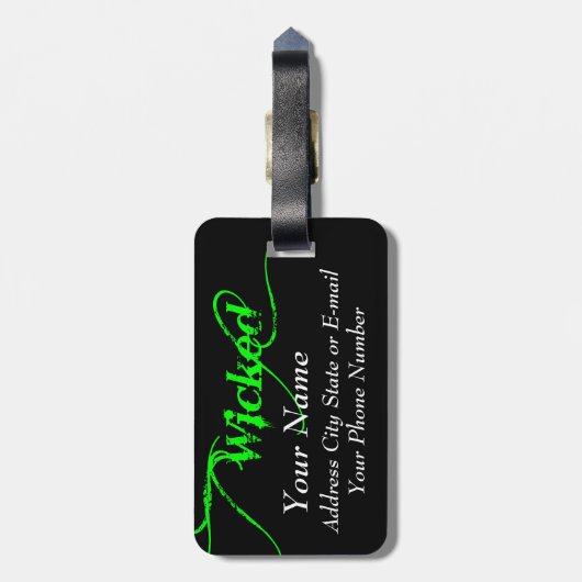 Warnhinweis Gepäckanhänger abgehängt (Rückseite vertikal)