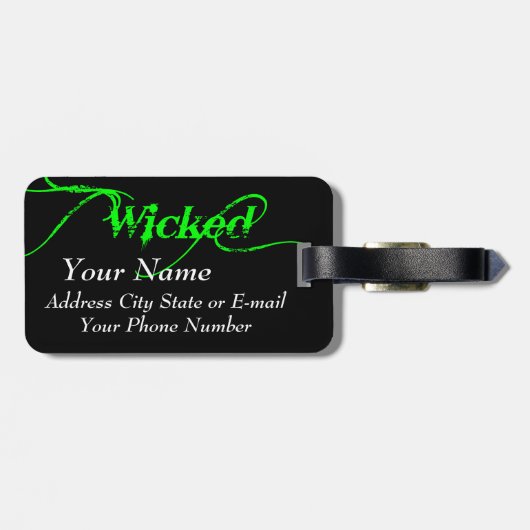 Warnhinweis Gepäckanhänger abgehängt (Rückseite horizontal)